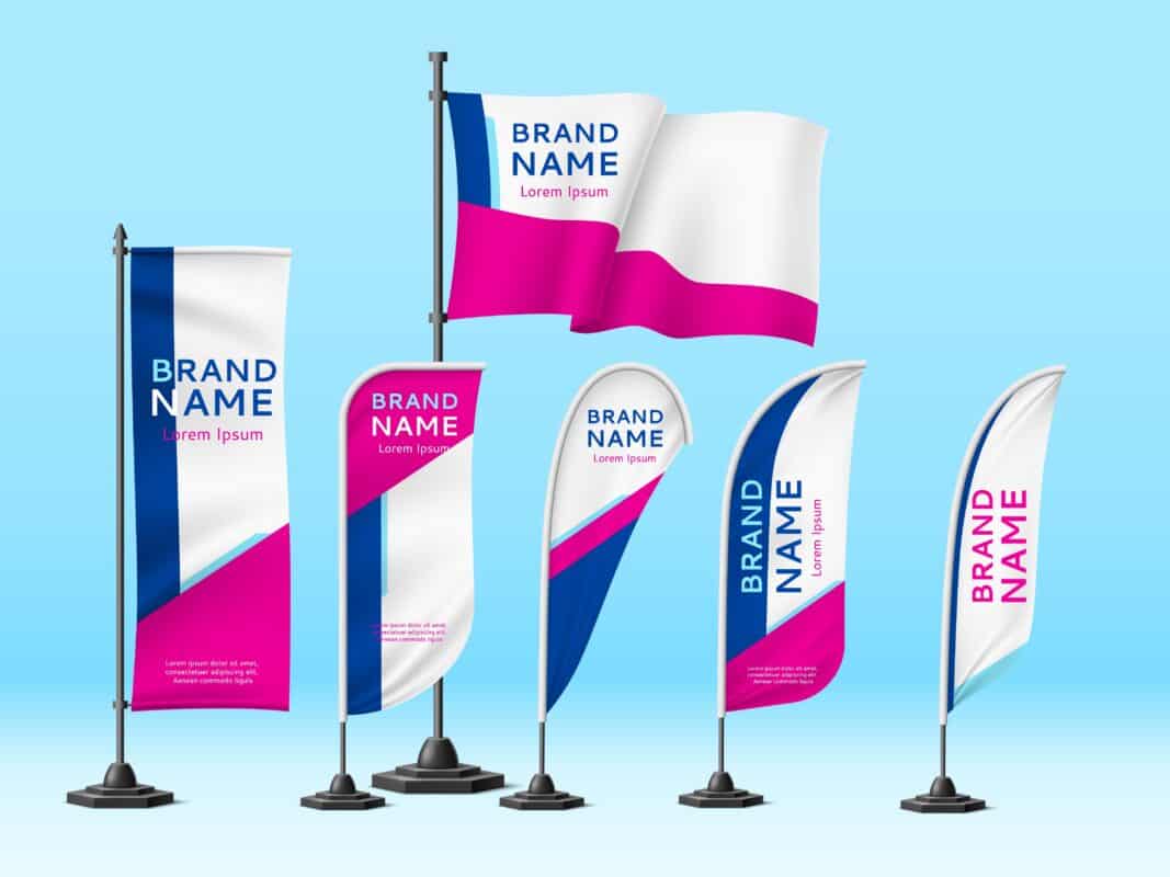 Feather Flags for advertising samples
